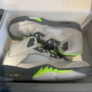Air Jordan 5 Retro Green Bean Sneakers SZ 9.5
